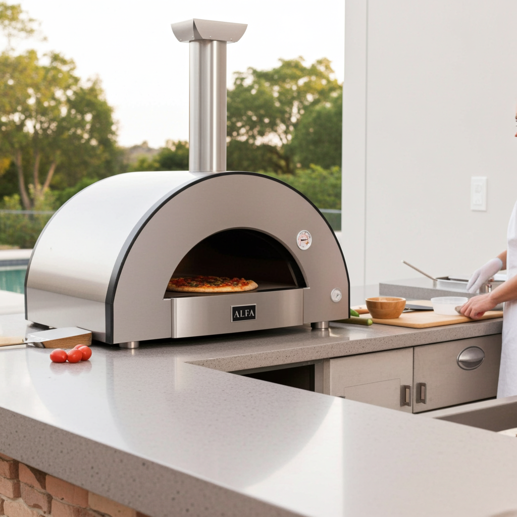 Alfa Classico 4 Pizze Wood Fired Freestanding Pizza Oven