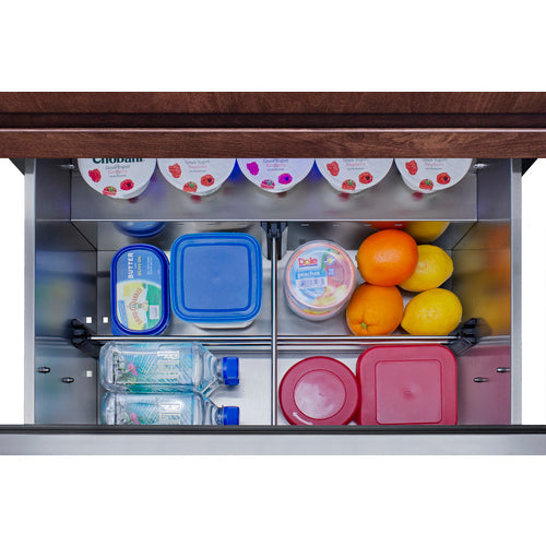 Summit 27 Inch Outdoor Refrigerator with Panel Ready Drawers