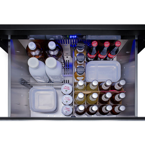 Summit 27 Inch Outdoor Refrigerator with Panel Ready Drawers