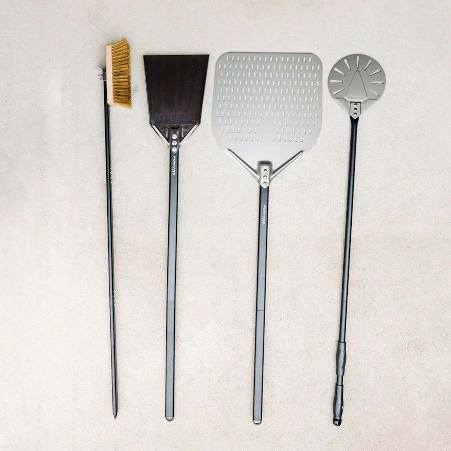 Fontana Forni 4 Piece Adjustable Length Pizza Making Tool Kit