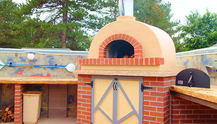 Forno Bravo 40 Inch Toscana100 Domed Hybrid Freestanding Pizza Oven