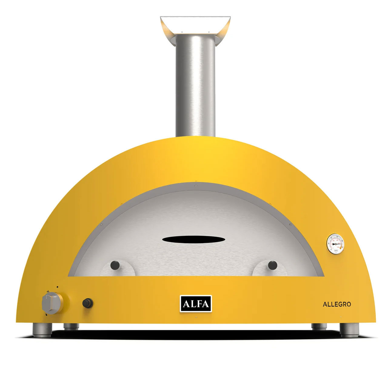 Alfa Moderno 2 Pizze Gas-Fired Pizza Oven In Fire Yellow