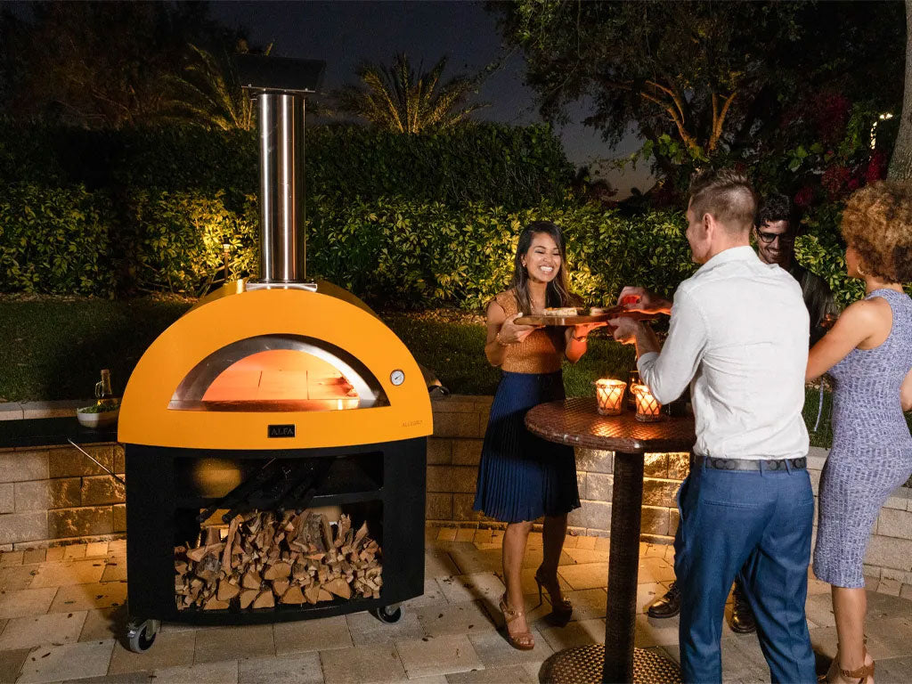 Alfa Moderno 5 Pizze Gas-Fired Pizza Oven In Fire Yellow