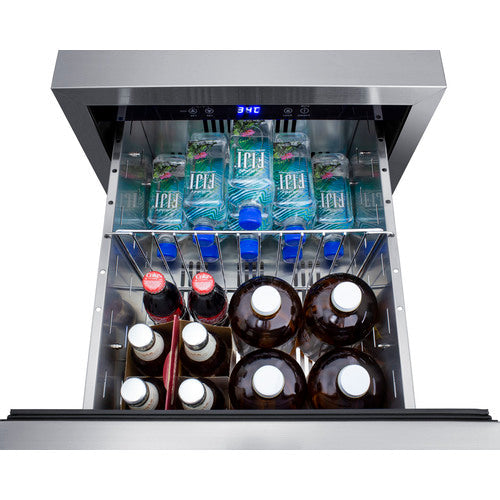 Summit 18 Inch Outdoor Refrigerator ADA with Panel Ready Drawers