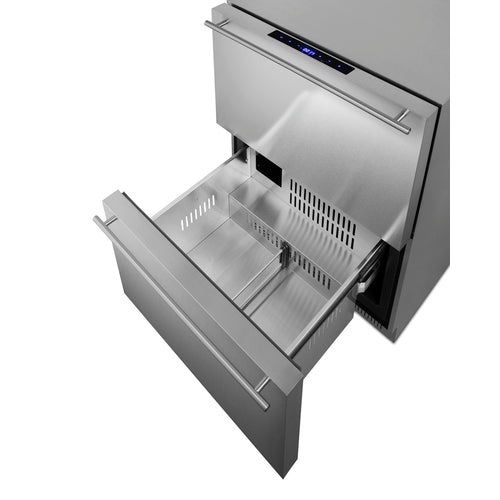 Summit 24 Inch Wide 2-Drawer Refrigerator-Freezer