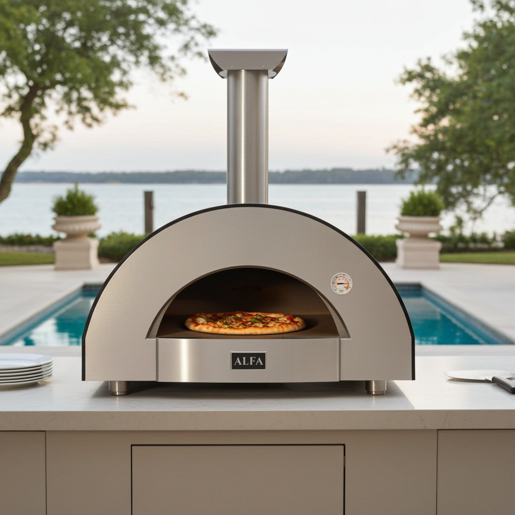 Alfa Classico 4 Pizze Gas Fired Countertop Pizza Oven