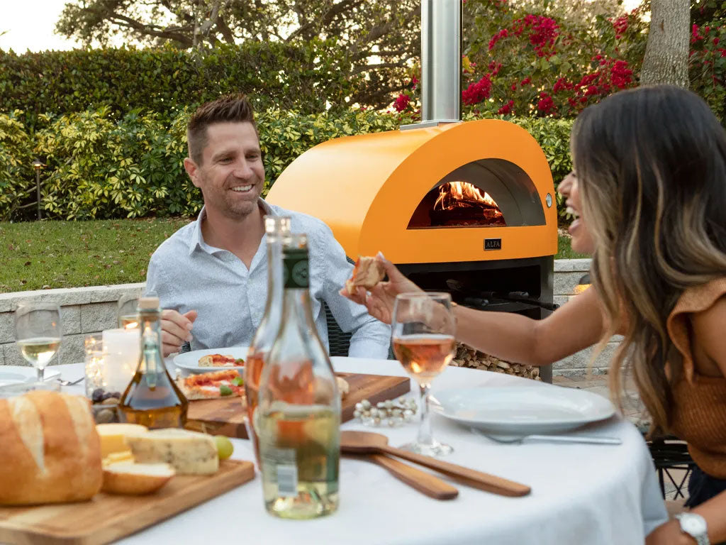 Alfa Moderno 5 Pizze Gas-Fired Pizza Oven In Fire Yellow