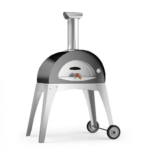 Alfa Ciao Silver Grey Wood Fired Freestanding Pizza Ovens