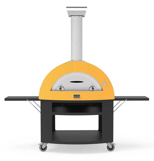 Alfa Moderno 5 Pizze Gas-Fired Pizza Oven In Fire Yellow