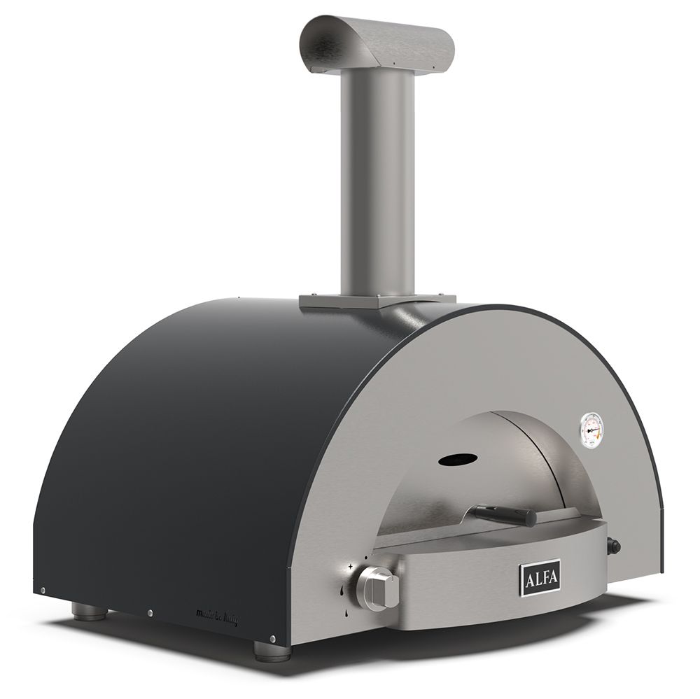 Alfa Classico 2 Pizze Gas-Fired Pizza Oven In Ardesia Grey