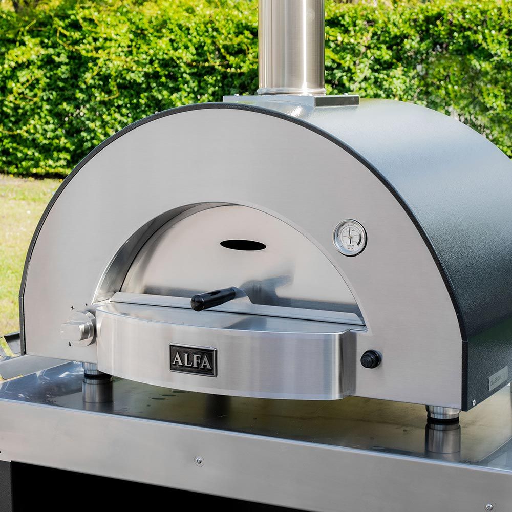 Alfa Classico 2 Pizze Gas-Fired Pizza Oven In Ardesia Grey