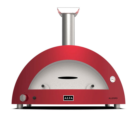 Alfa Moderno 2 Pizze Gas-Fired Pizza Oven In Antique Red